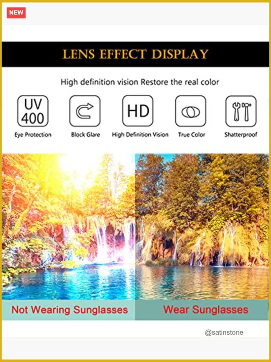 Trendy Chunky Rectangle Square Frame Unisex Sunglasses UV400 main image 4